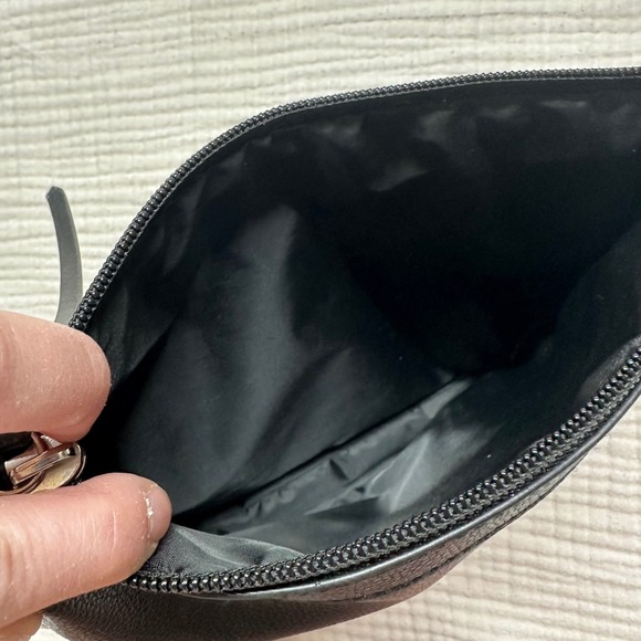 Victoria's Secret Black Flip Rainbow Sequin Bling cosmetic pouch bag purse Y2K - Picture 5 of 7